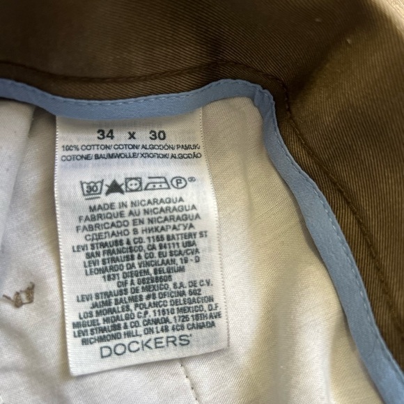 Dockers Signature Khakis Straight Fit Men's 34x30 Versatile Pants Work Office - Picture 5 of 6